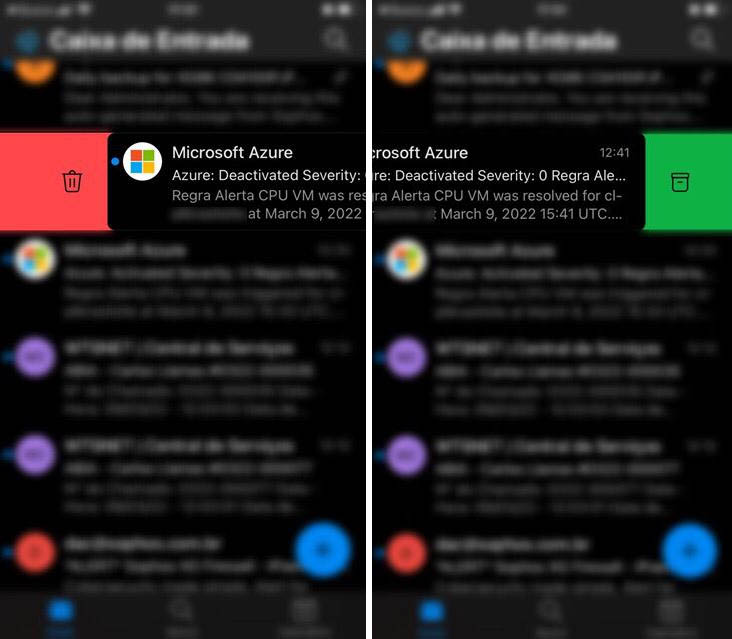 Outlook celular e PC dp