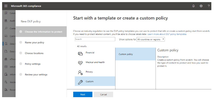 Microsoft 365 Compliance Center